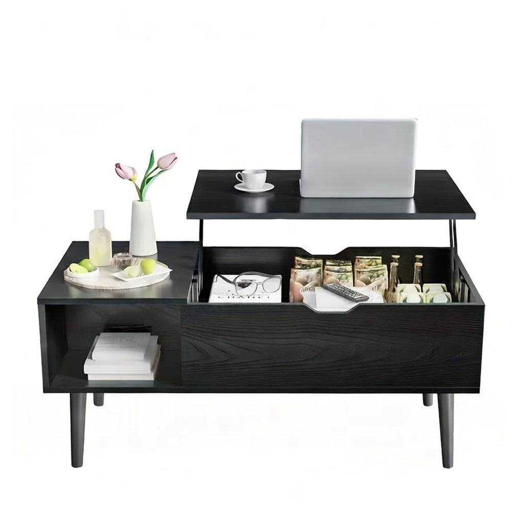 Lift Top Coffee Table with Hidden Storage for Living Room