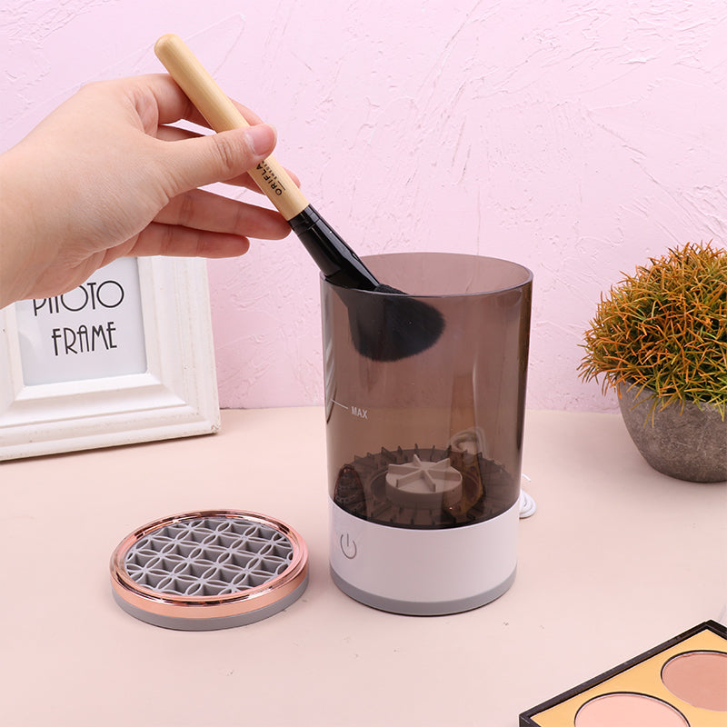 Portable Electric Makeup Brush Cleaner Machine - USB Rechargeable