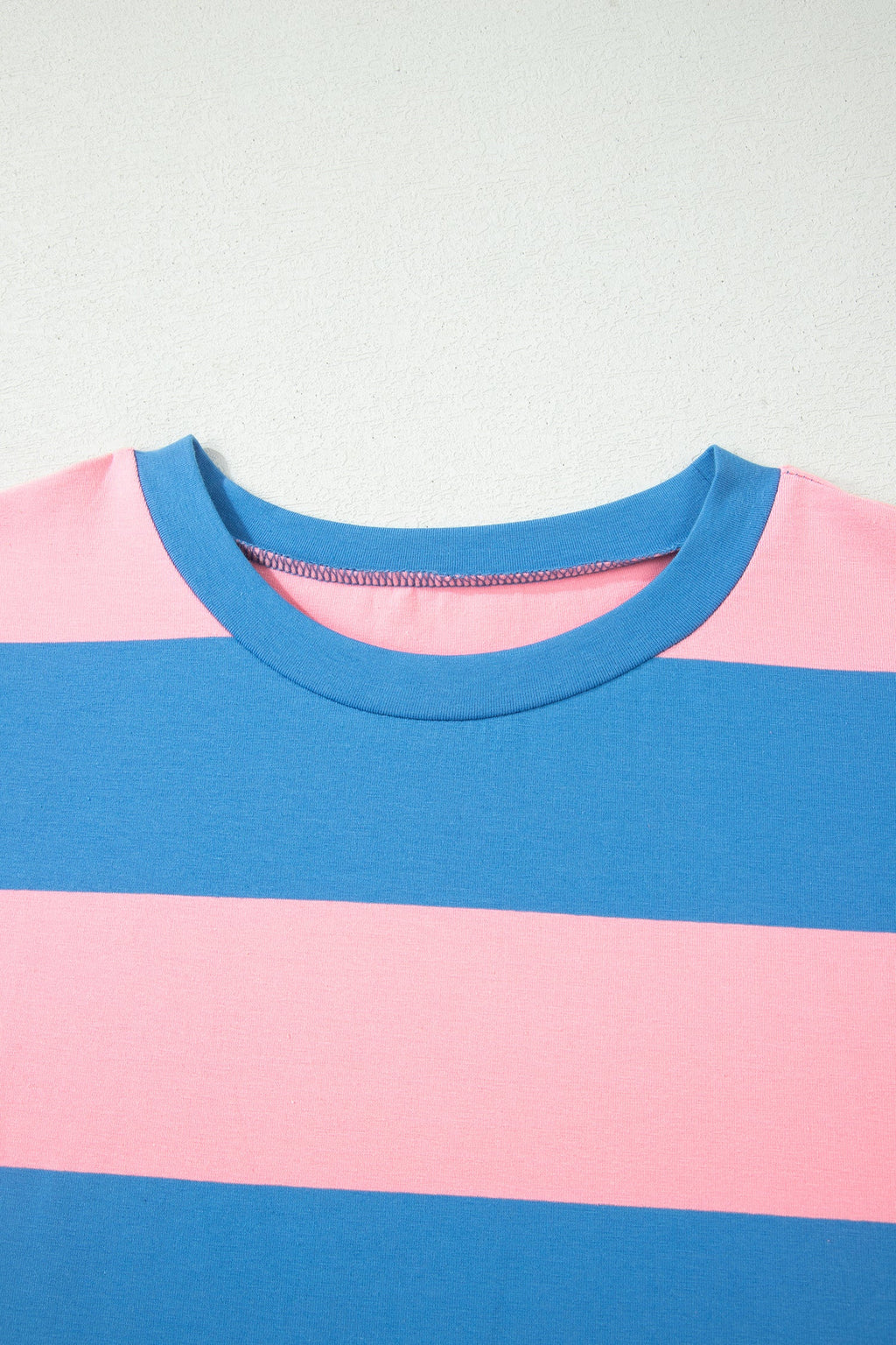 Royalty Block Oversize Tunic Tee with Striped Design