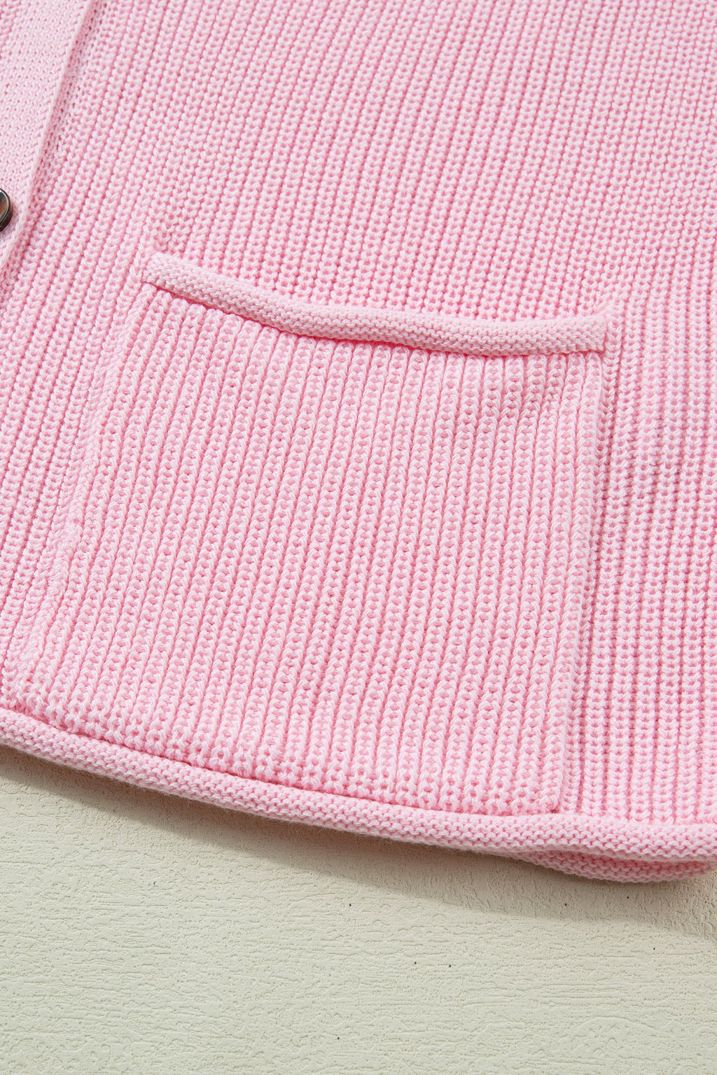 Solid Button Front V-Neck Sweater Knit Vest