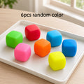 6pcs Colorful Slow Rising Cube Fidget Dough Balls