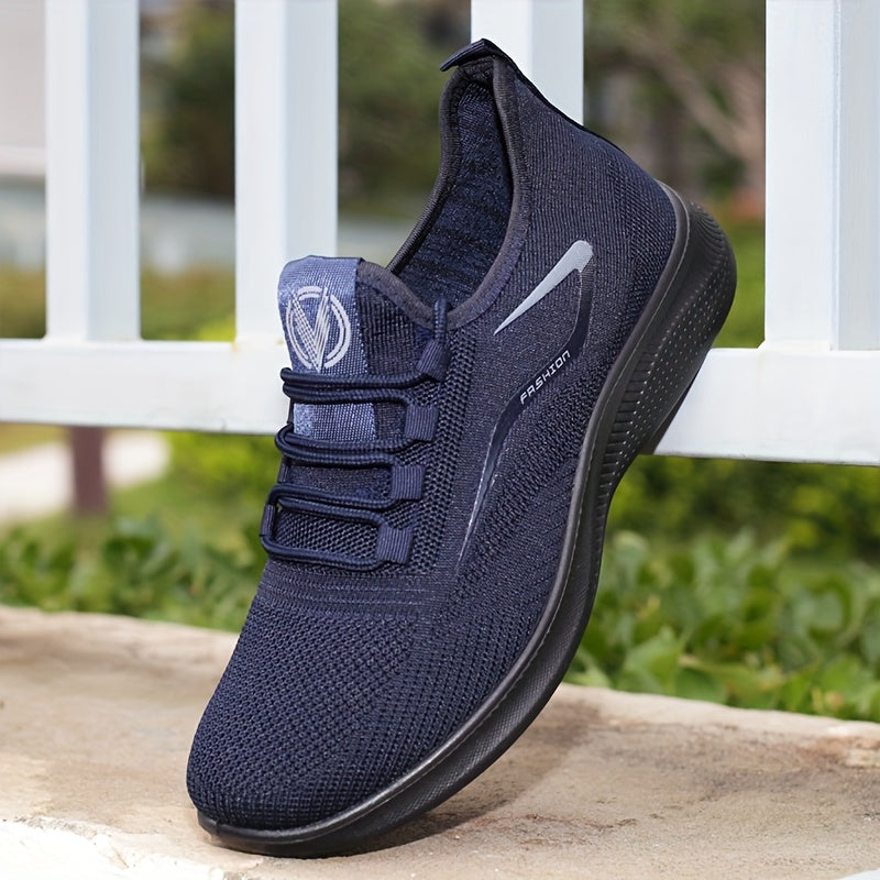 Plus Size Mens Lightweight Breathable Cushioned Walking Sneakers