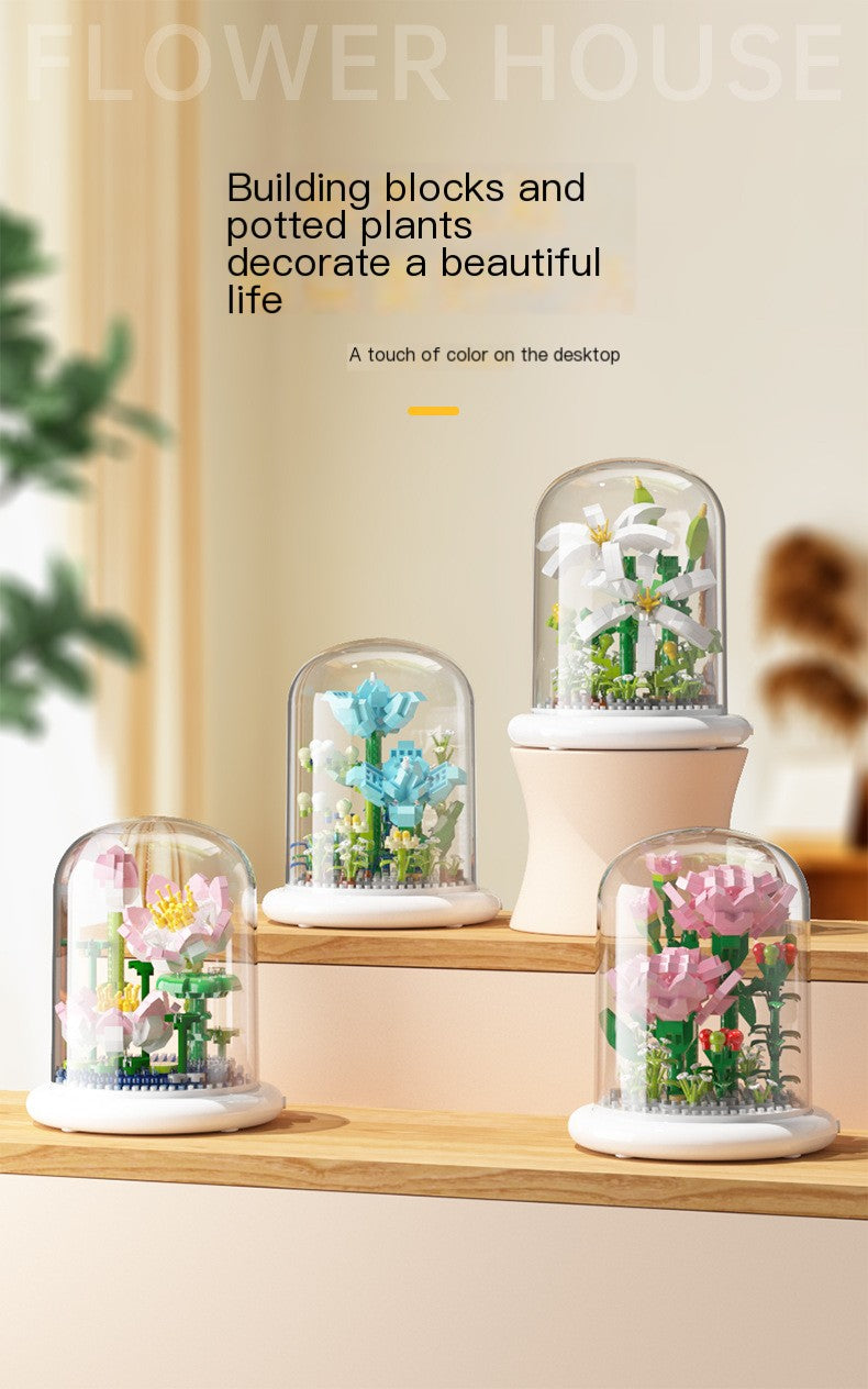 Eternal Flower Bouquet Sunflower Building Block Set