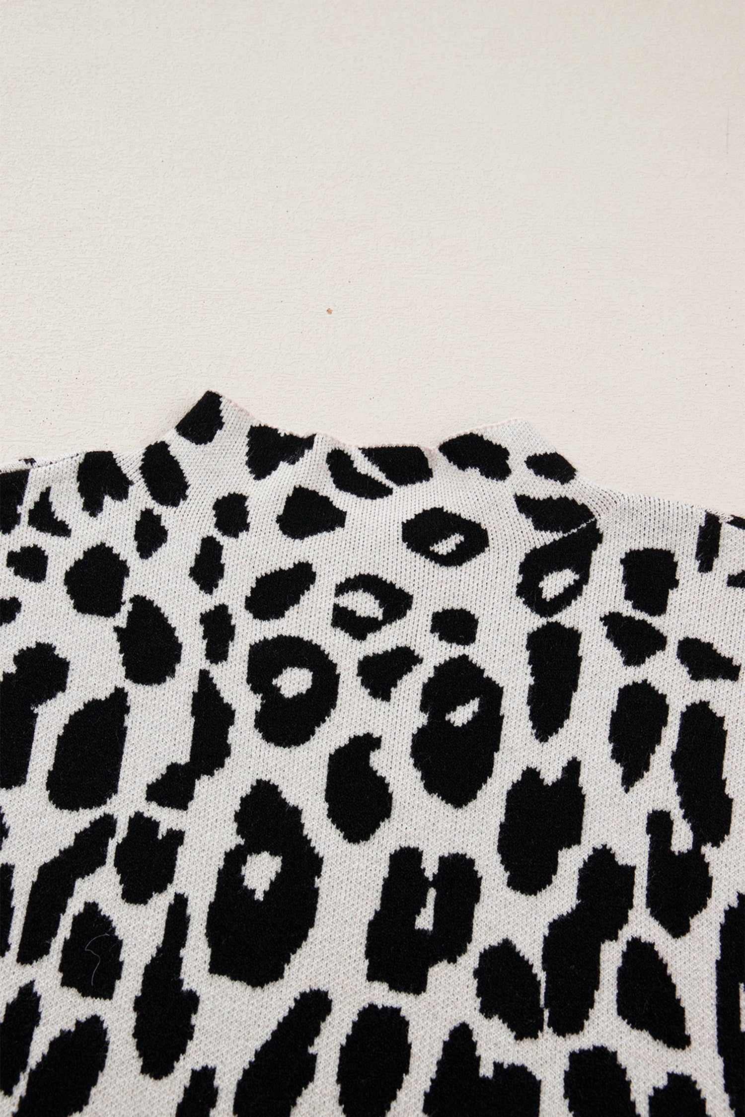 Araceli High Short Sleeve Sweater Animal Print
