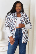 Leopard Print Long Sleeve Cardigan | Bold Statement Layer