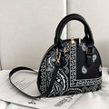 Chic Colorful Printed Mini Shell Crossbody Bag for Her