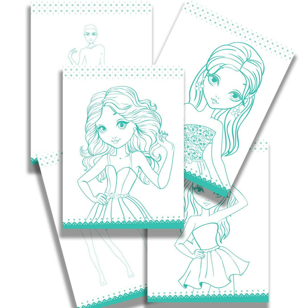 Style Studio Fashion Sketch Activity Book 2 for Girls Ages 4-8
