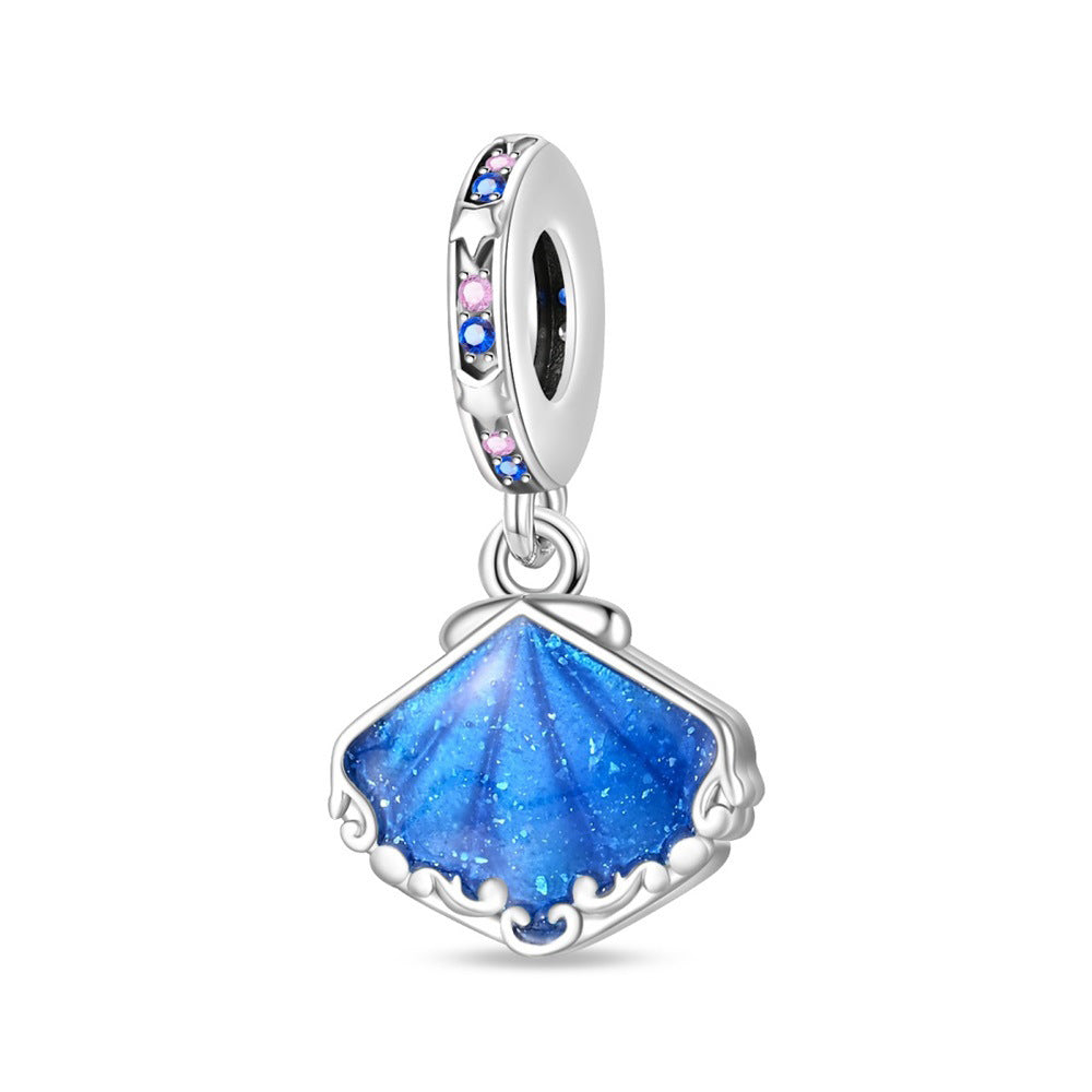 Marine-Style Conch Shell and Starfish Pendant Jewelry Collection