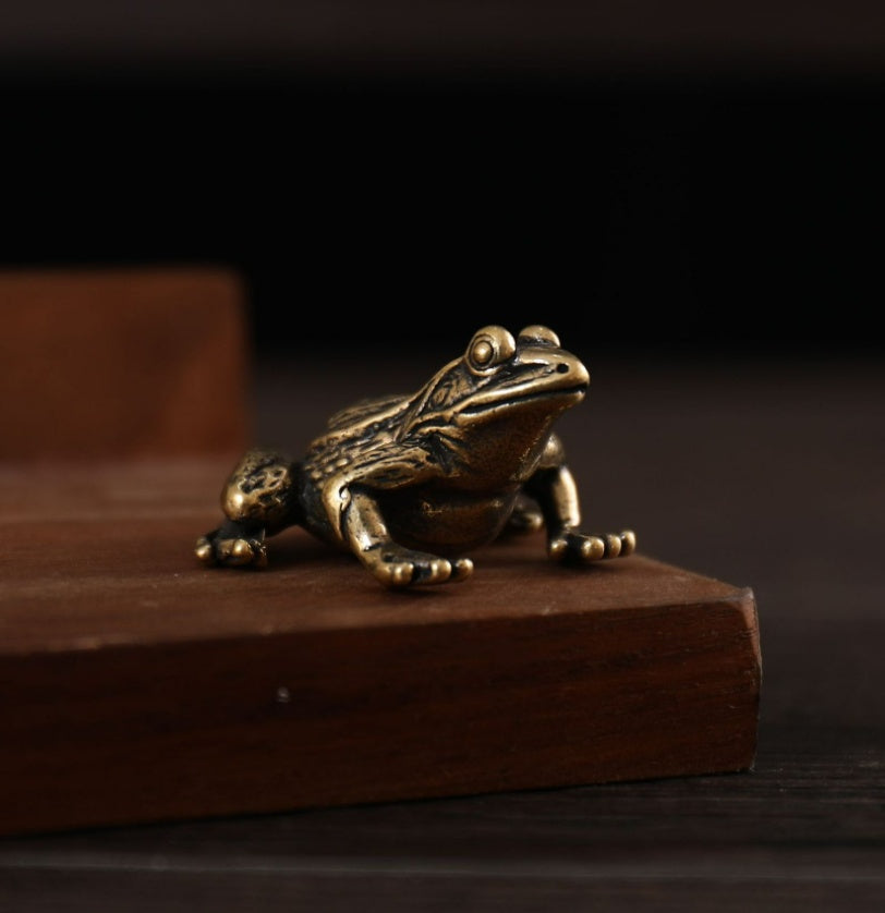 Decoration Copper Tea Ornaments Small Copper Water Frog