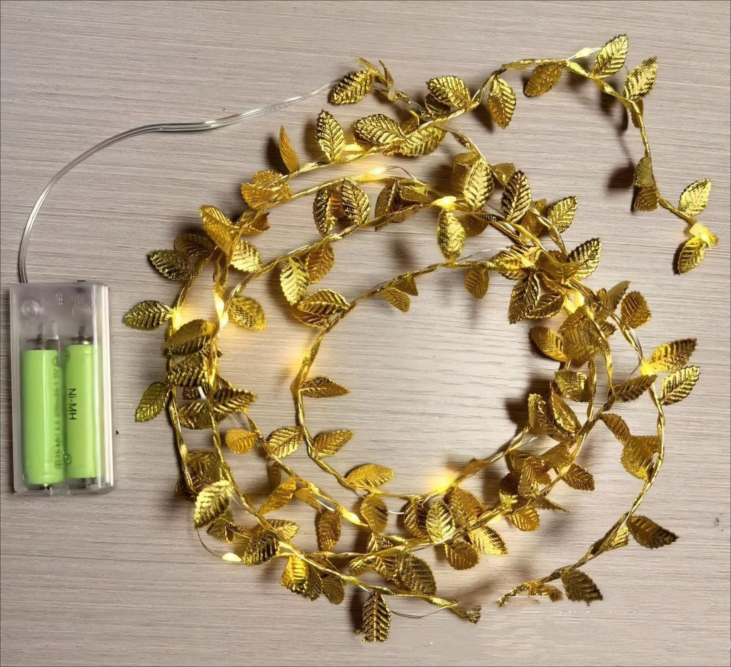 Golden Leaf Led Copper Wire Light Pure Copper Bold