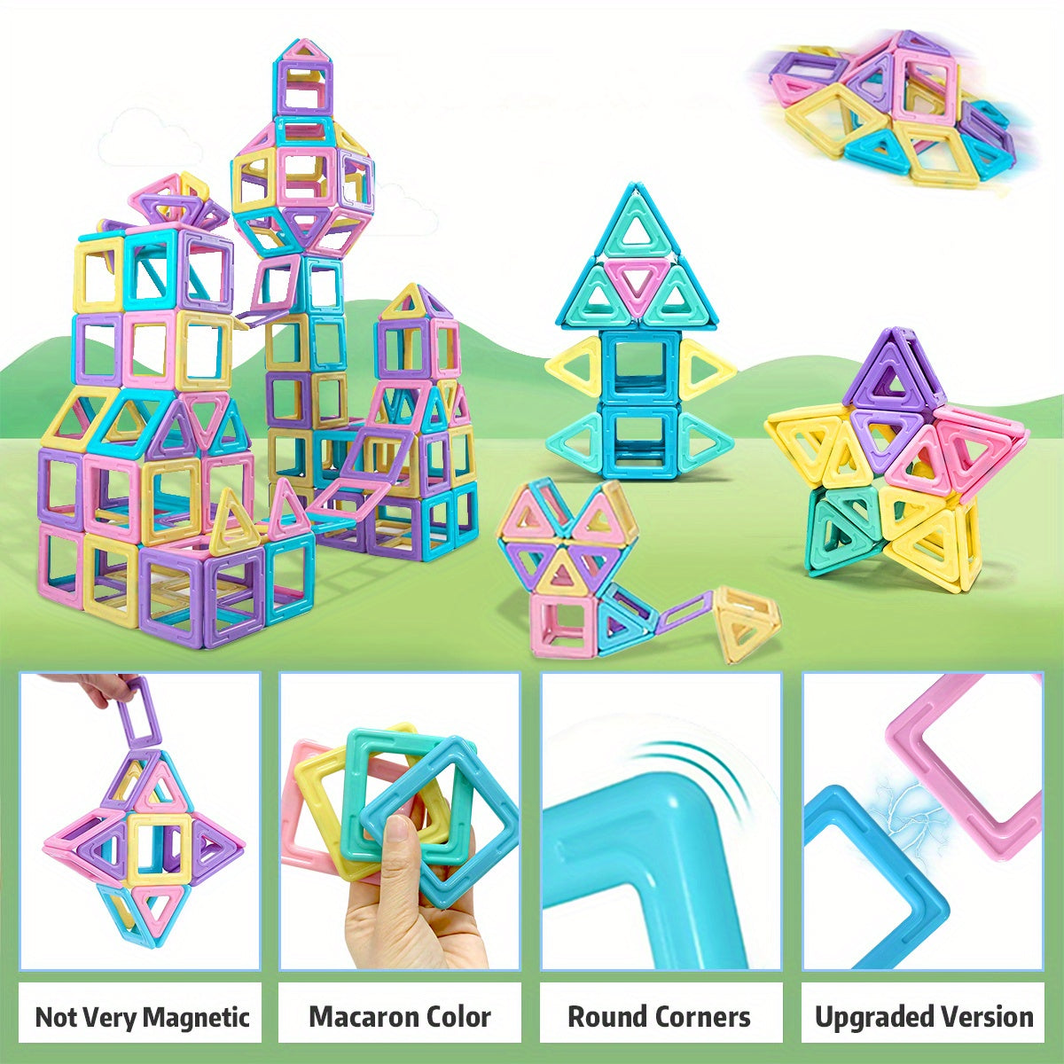 Magnetic Building Blocks Fun STEM Learning