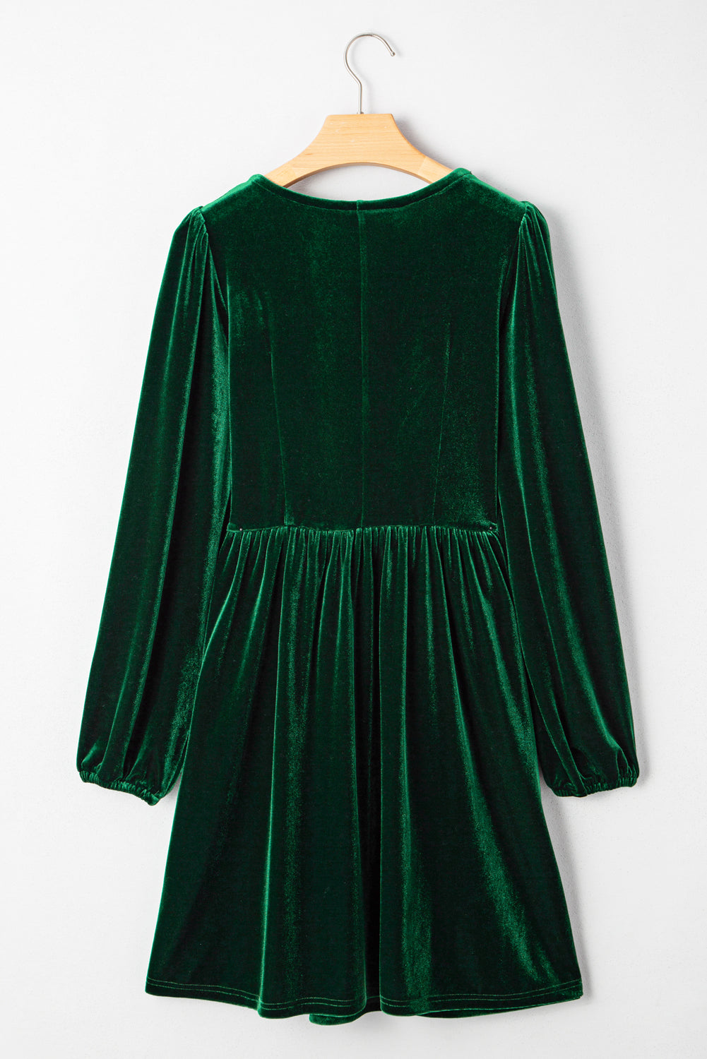 Bow Tie Velvet High Waist Mini Dress