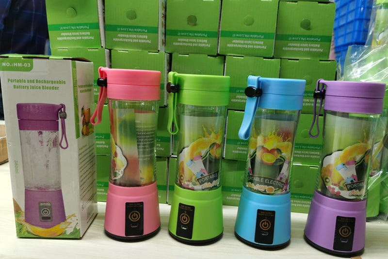 Portable USB Rechargeable 6-Blade Mini Juicer Smoothie Blender