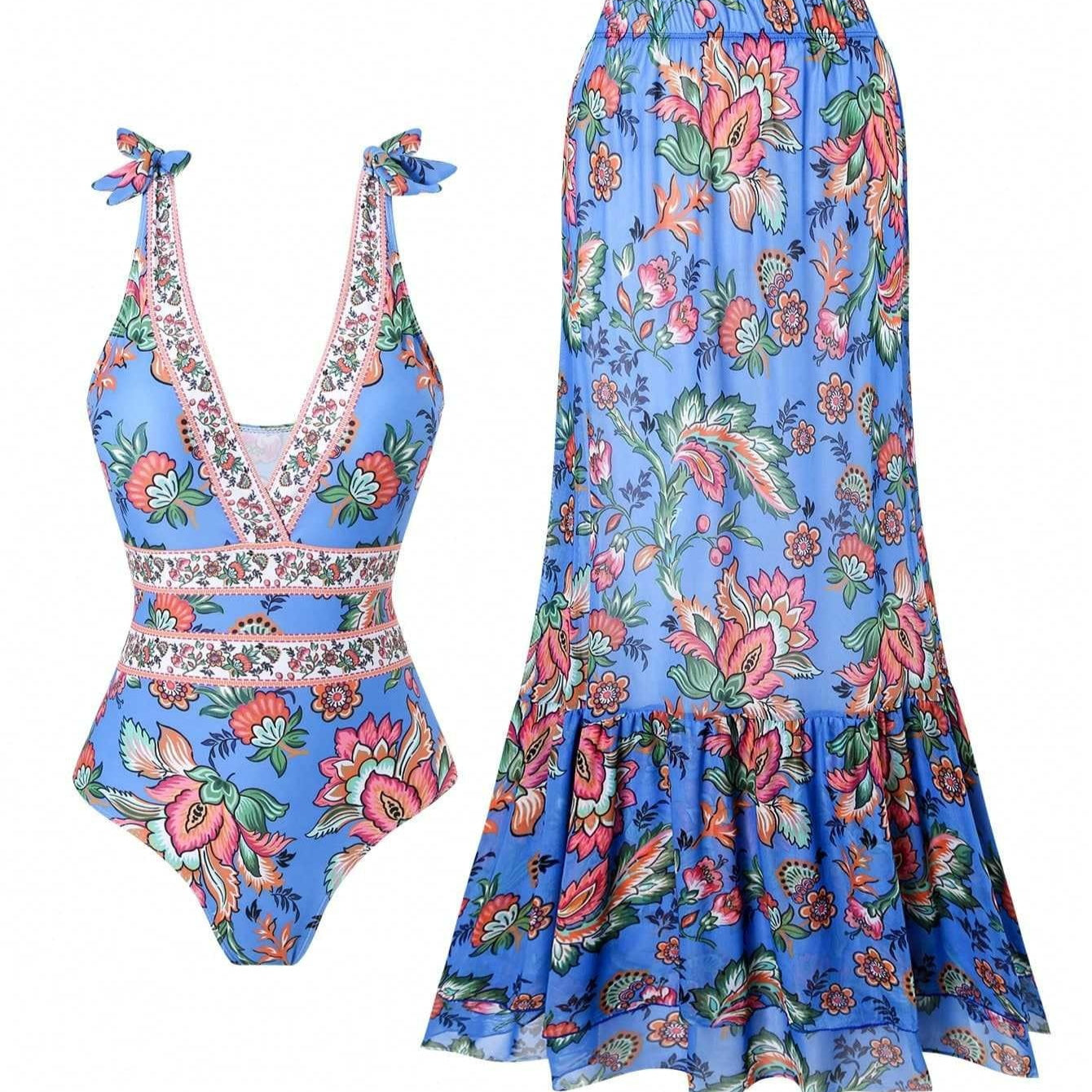 Ethnic Style One-piece Swimsuit For Women Beach Suit