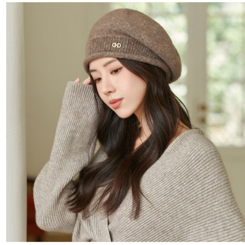 Women's Wool Knitted Winter Hat Soft Knit Beanie Cap - Image 6