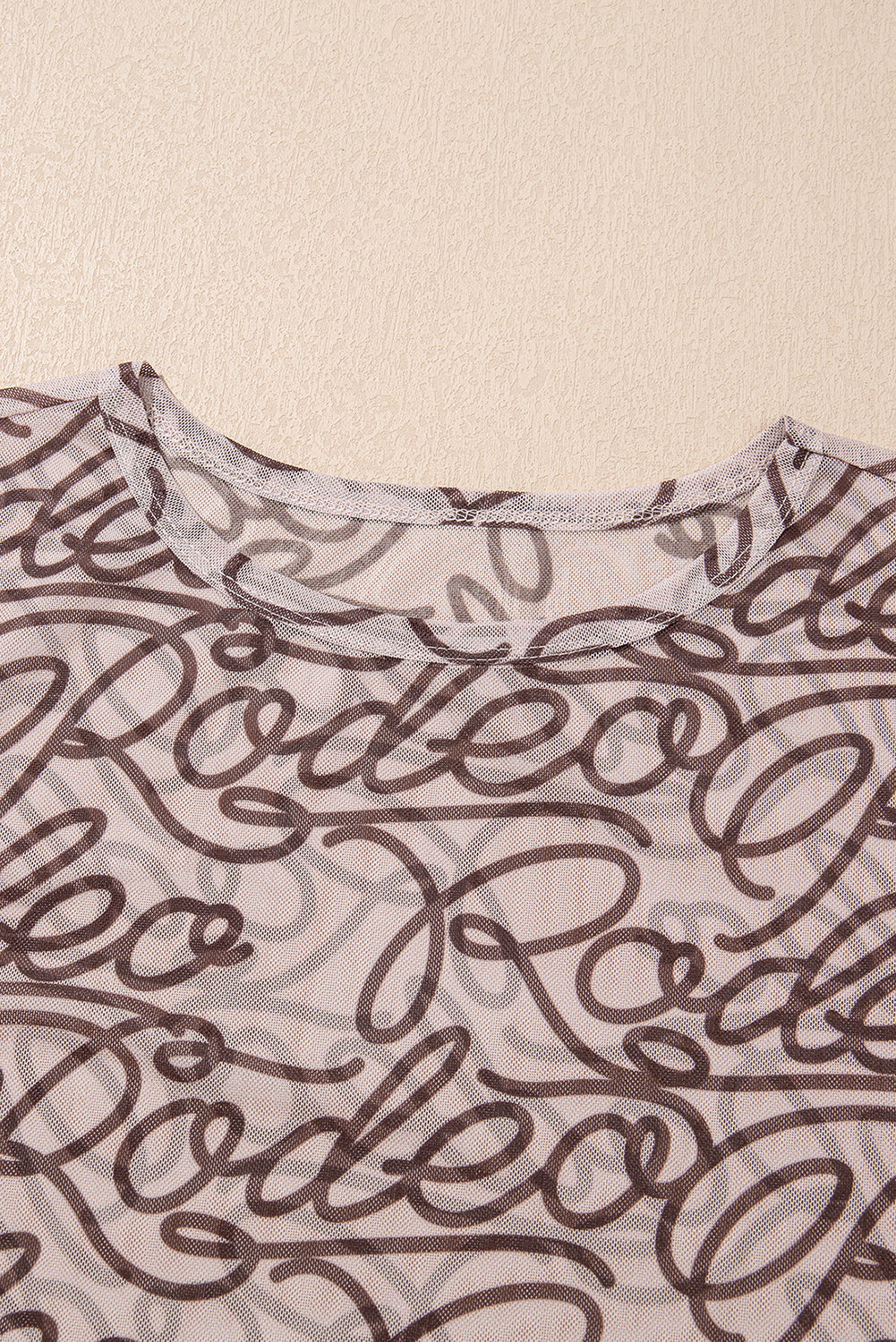 Rodeo Print Mesh T-Shirt | Slim Fit Crew Neck Tee