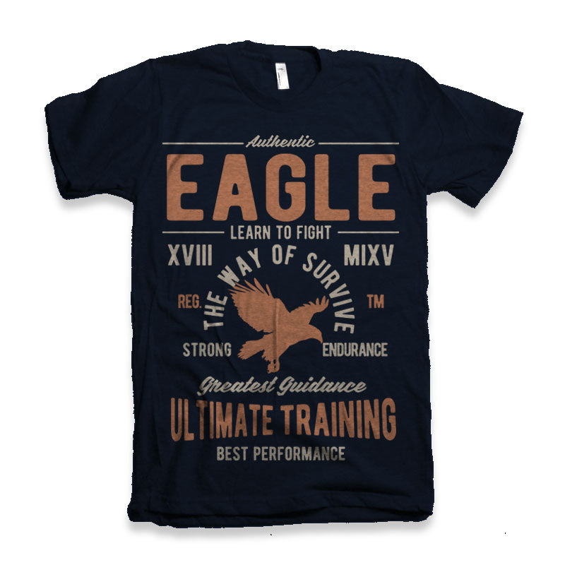 Eagle Men's Bamboo Viscose/Organic Cotton Short Sleeve Graphic T-Shirt
