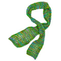 A beautiful spring-inspired handmade scarf designed for sport weight silk yarn