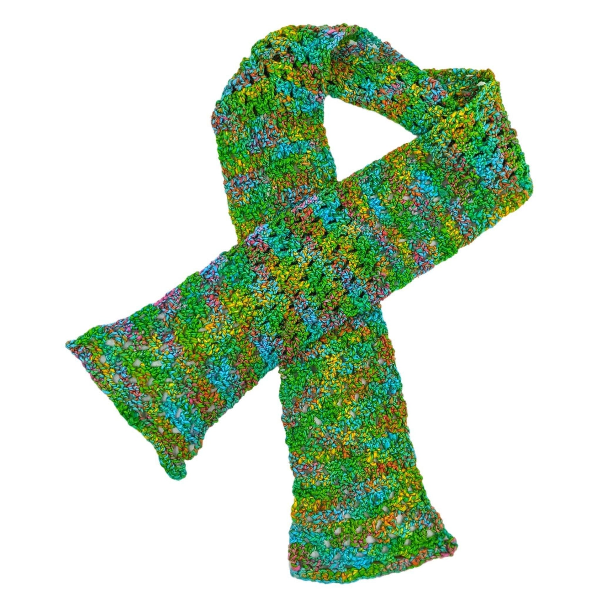 Early Spring Scarf Knitting and Crochet Pattern for Sport Weight