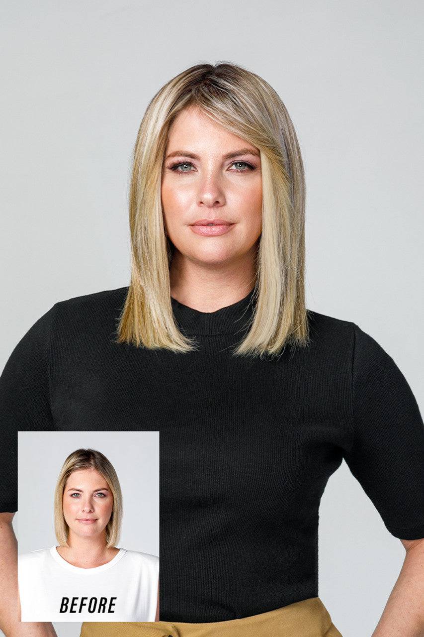 easiPart T HD 12 inch Hair Topper for Volume and Thinning Hair