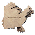 East Coaster Wood Coaster