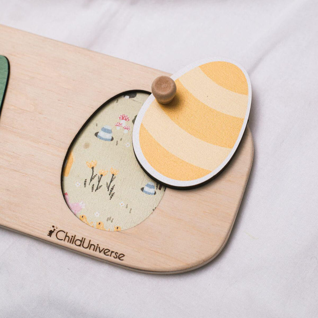 Personalized Bunny Name Puzzle for Kids - Custom Wooden Easter Toy