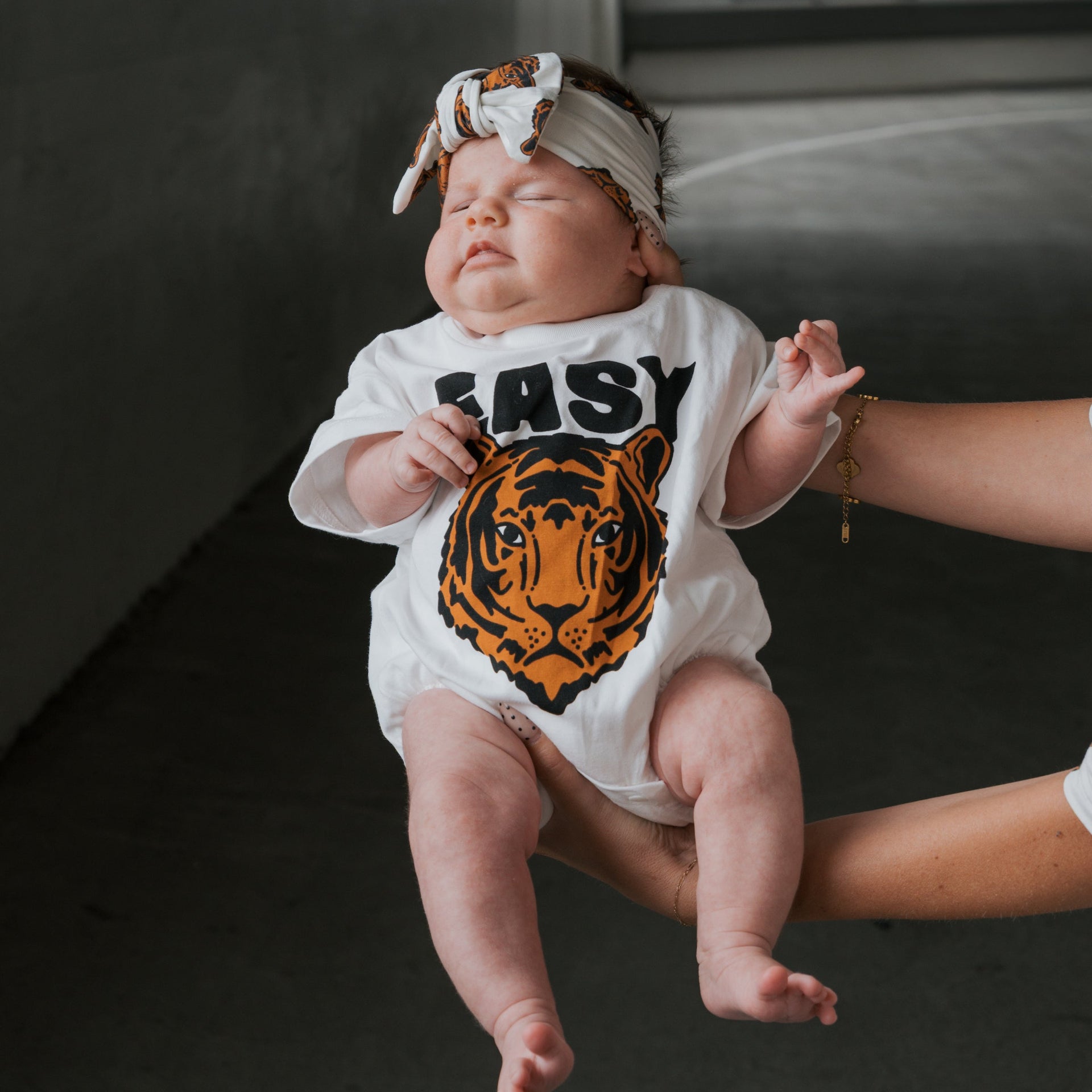 Bamboo Head Wrap for Babies and Toddlers - Tigers Print