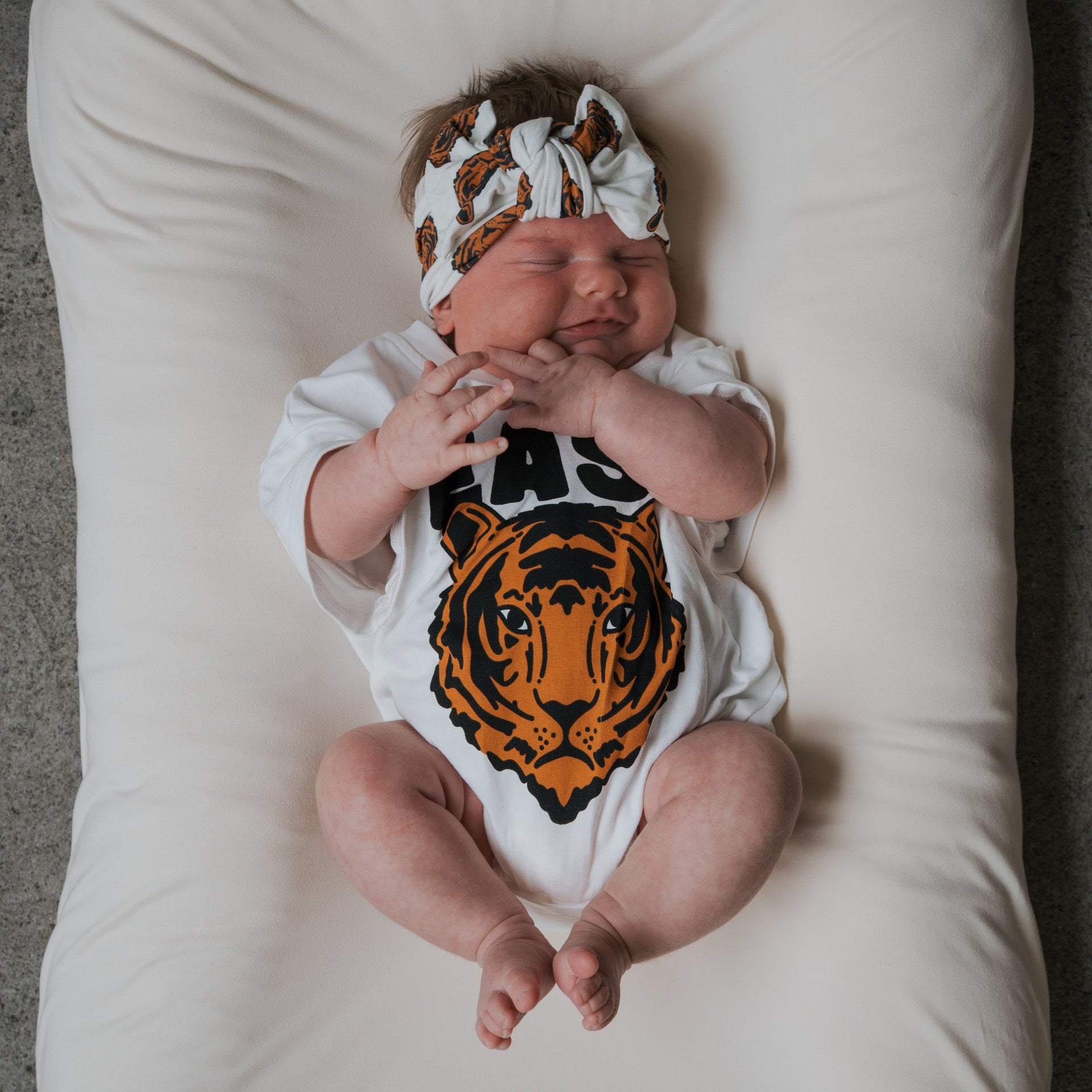 Bamboo Head Wrap for Babies and Toddlers - Tigers Print