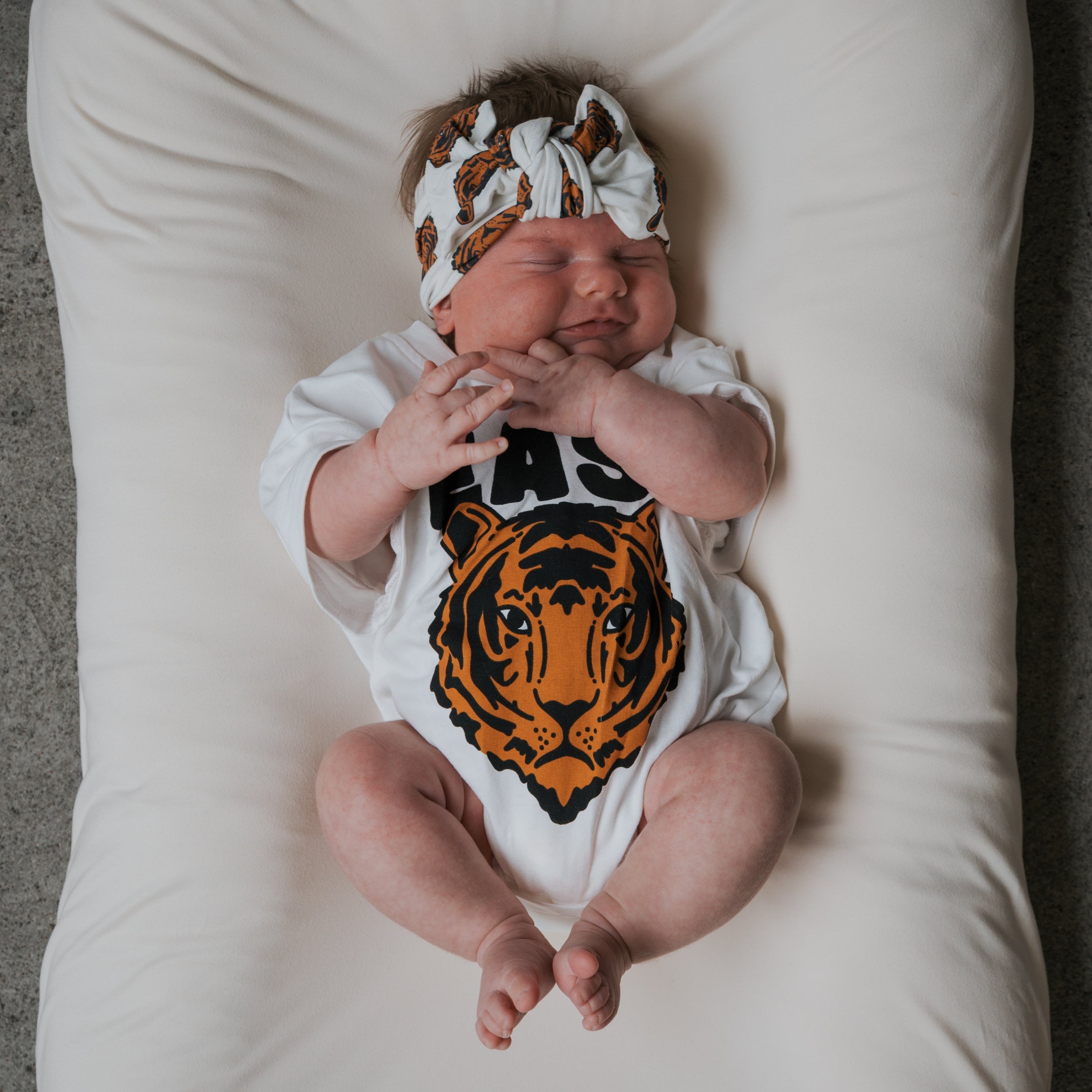 Bamboo Head Wrap for Babies and Toddlers - Tigers Print