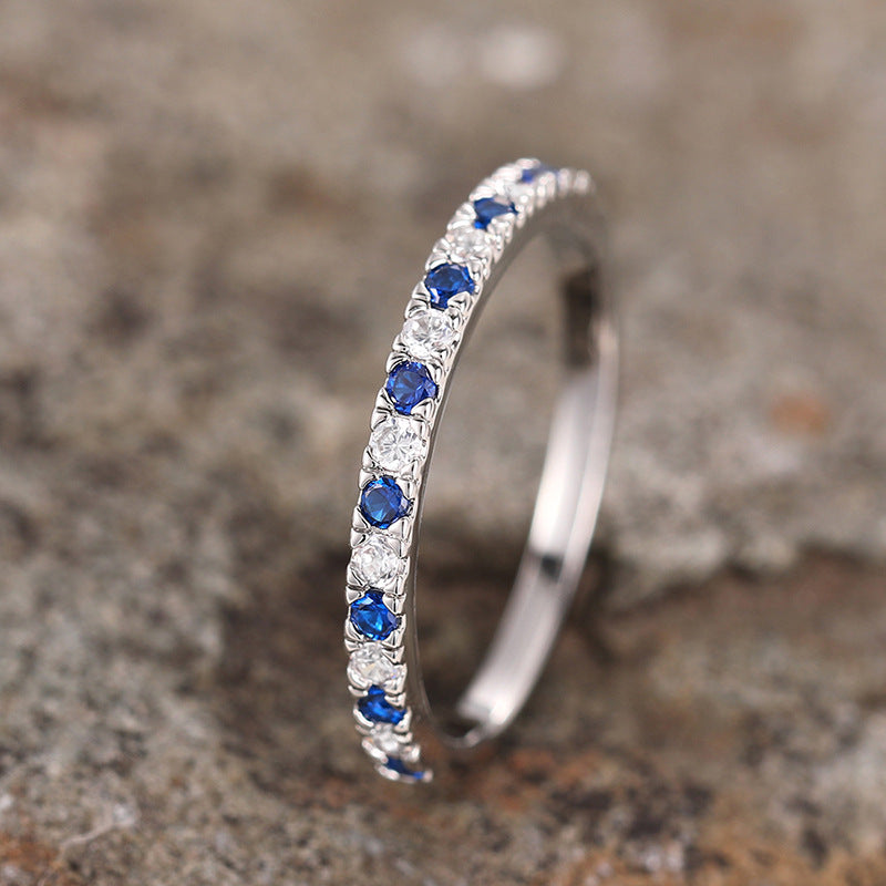 European And American Geometric Round Ring Womens Minimalist Style