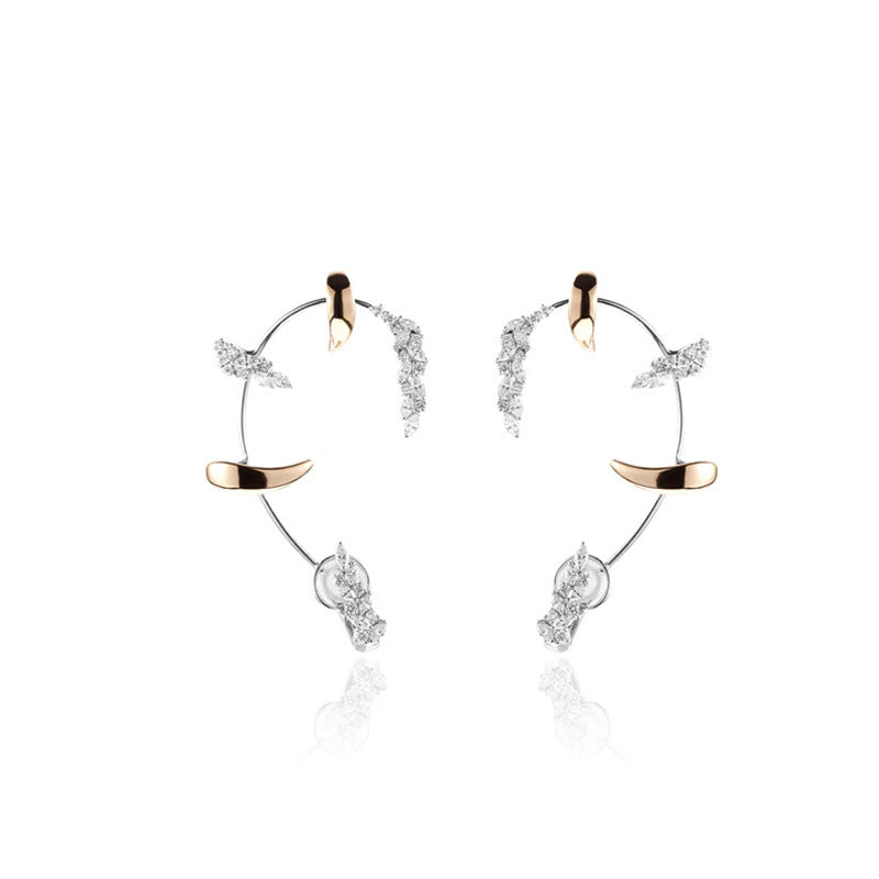 Womens Geometric Integrated No Piercing Cuff Earrings,Costume Accessories For Evening Party Wear