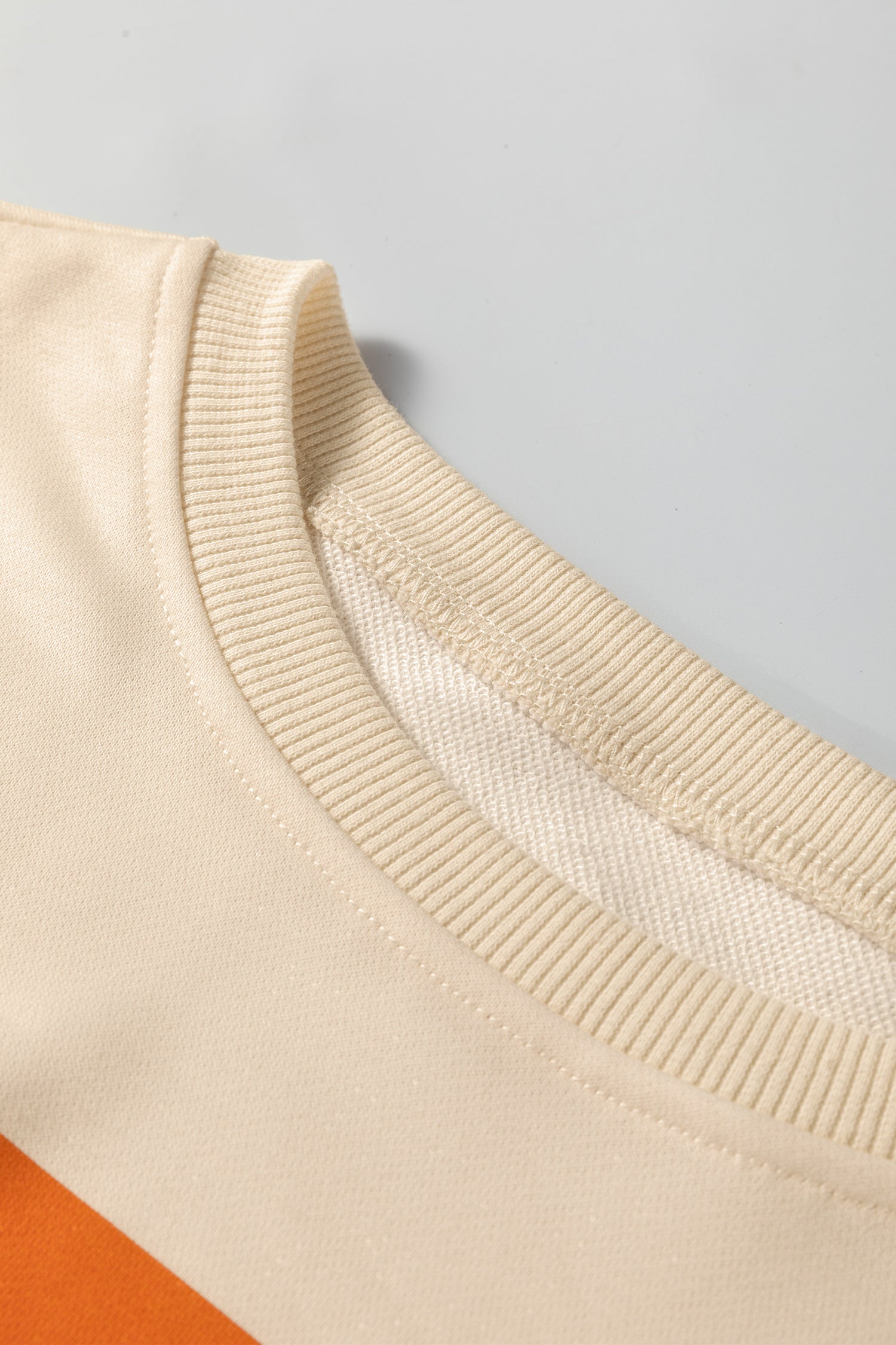 Women's Puff Sleeve Pullover with Cream and Striped Detail - Image 3