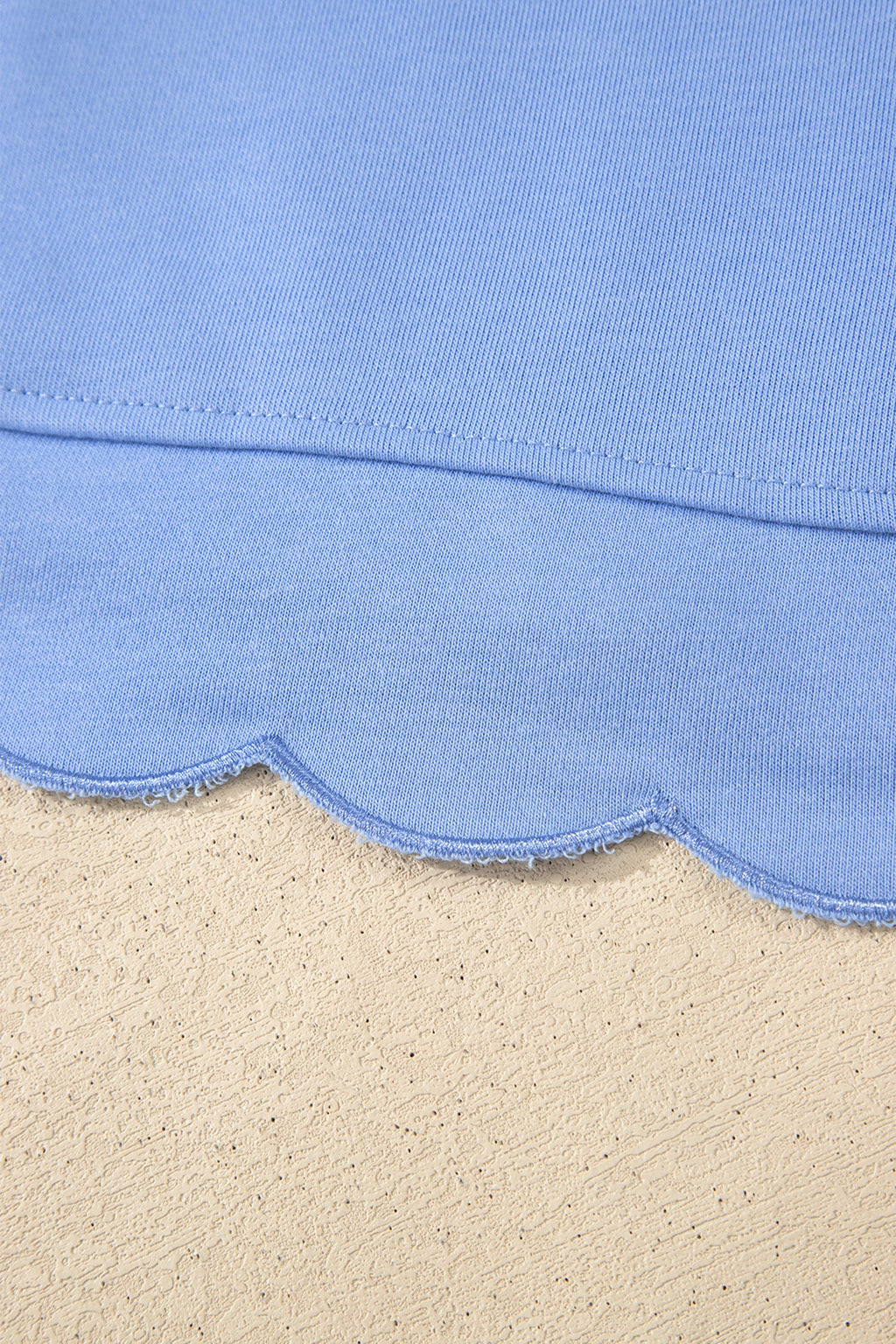 Zaylee Hem Pullover Mini Dress in Light Blue, Sporty Casual