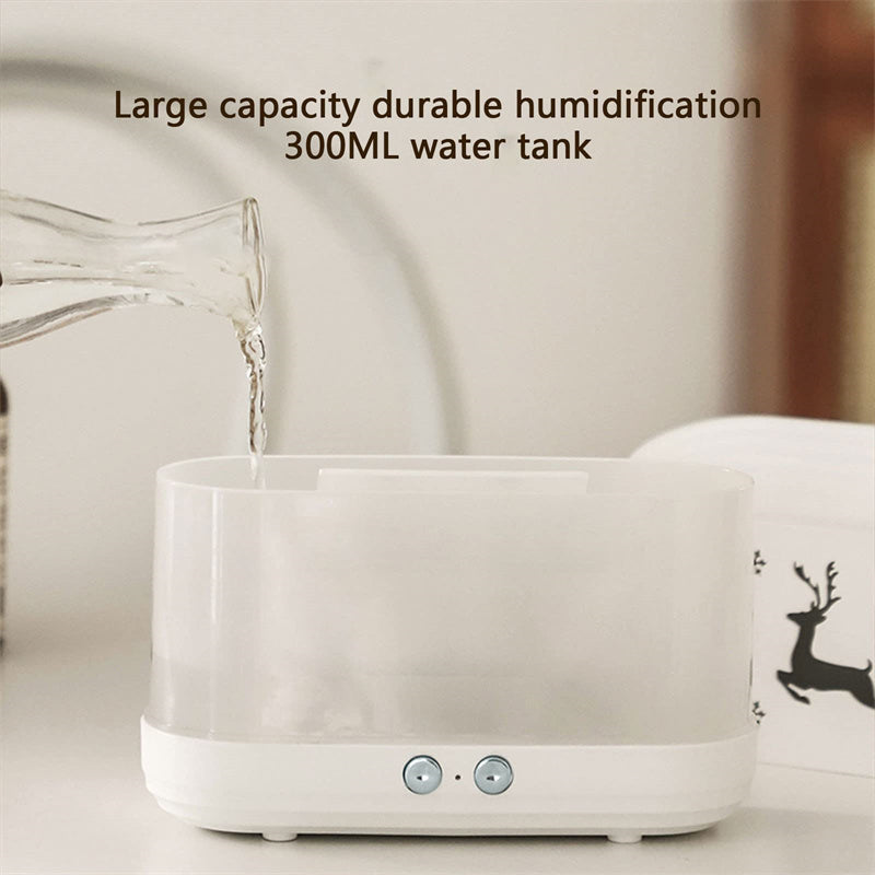 Elk Flame Humidifier & Essential Oil Diffuser with LED Atmosphere Lamp