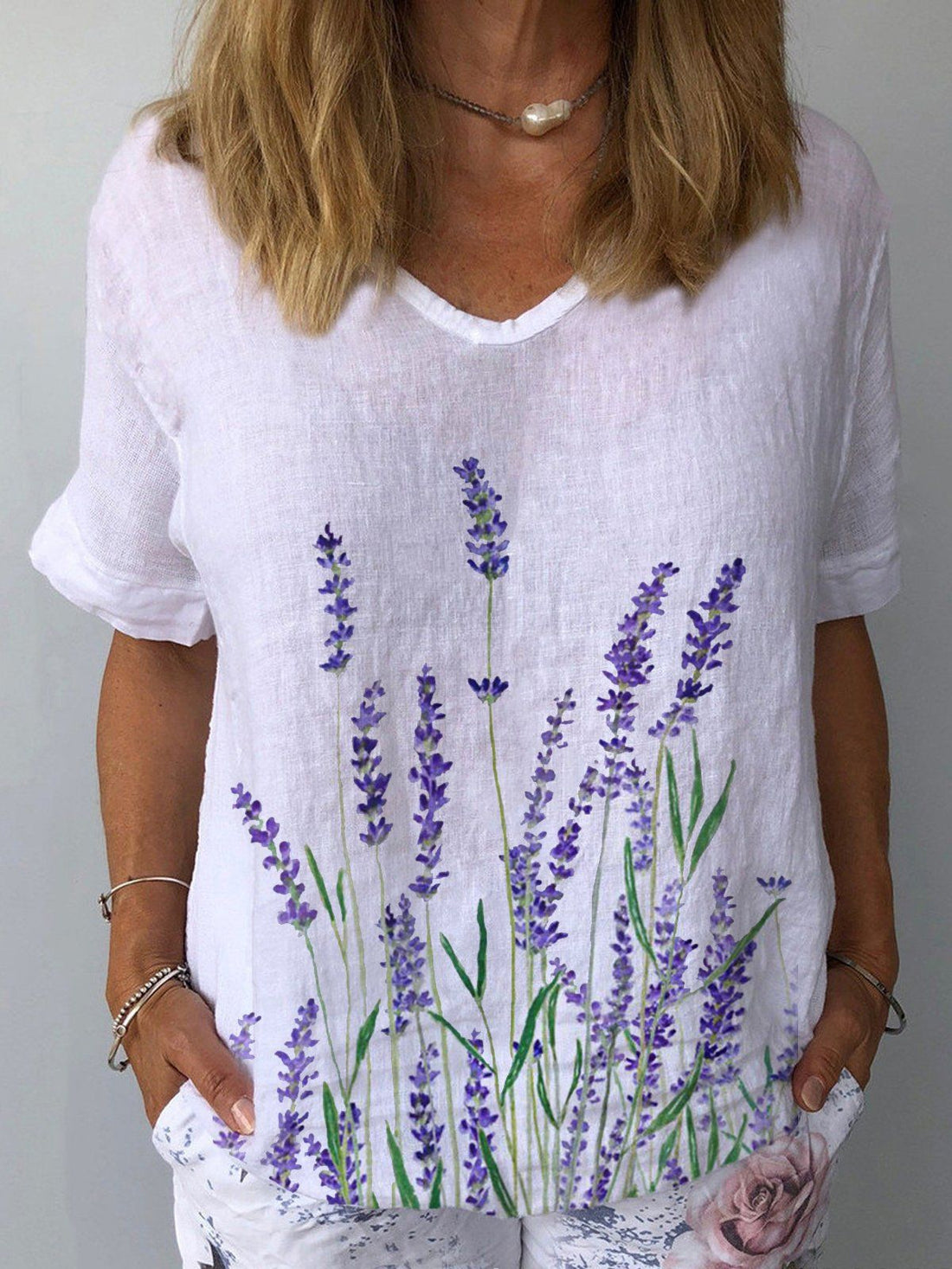 Artistic Retro Floral Print Pullover Top – Chinese Style Blouse