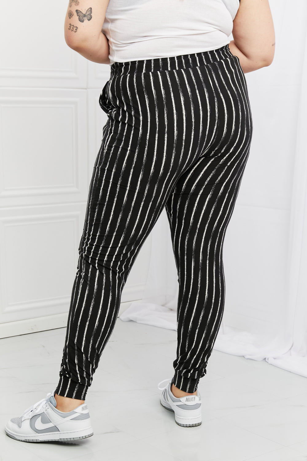 Striped Joggers with Pockets & Drawstring | Comfortable Casual Pants