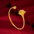 Temperament Cold Wind Ginkgo Biloba Leaves Open National Wind Bracelet