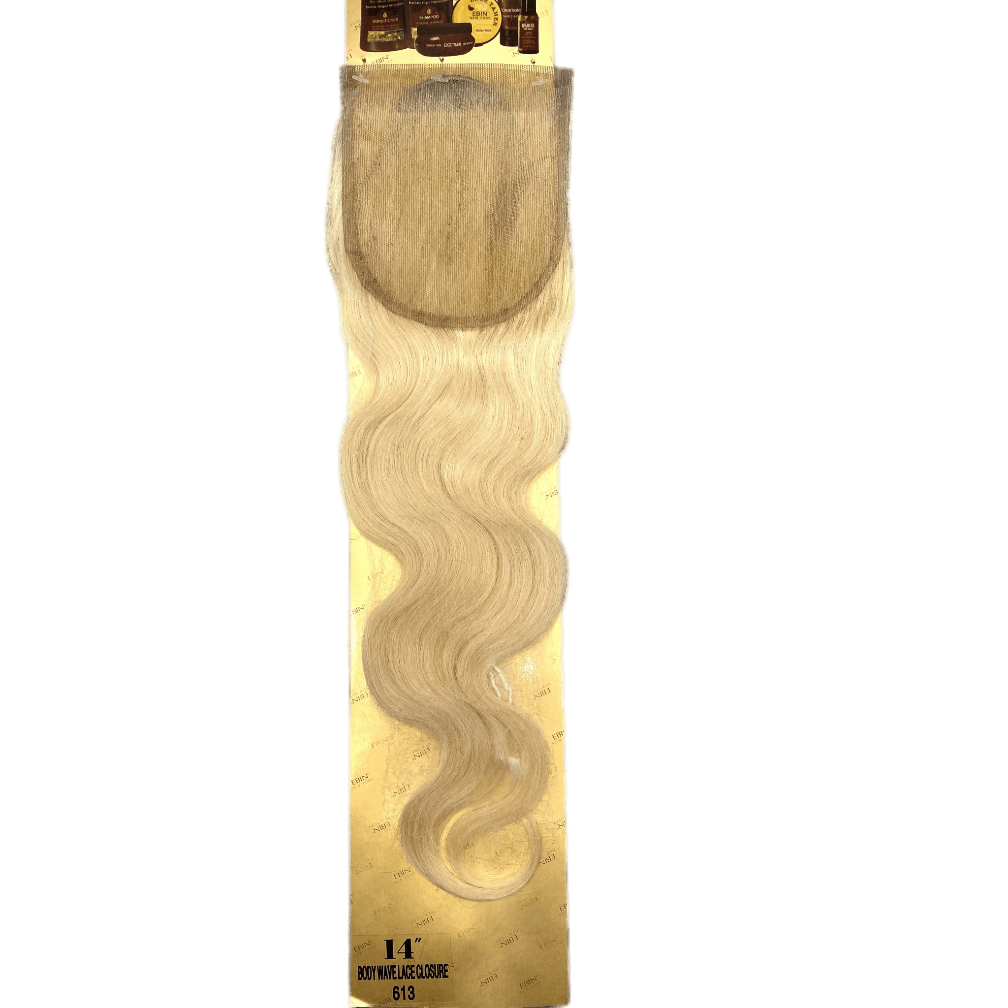 4x4 Body Wave Hair Closure 14'' 613 Platinum Blonde Virgin Hair