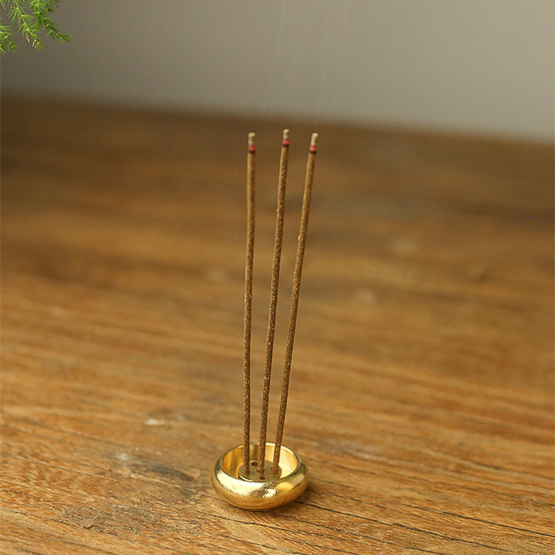 Pure Copper 5-hole Thumb Copper Incense Stick Pure Copper Releasable Wire Incense Burner