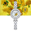 Van Gogh Yaoguang Full Starry River Series Sunflower Women's Steel Band Watch