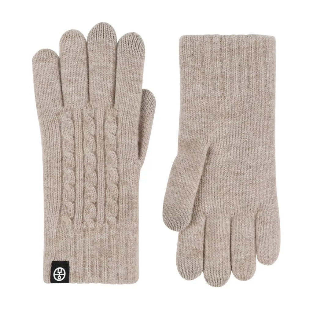 Cable Knit Touchscreen Gloves