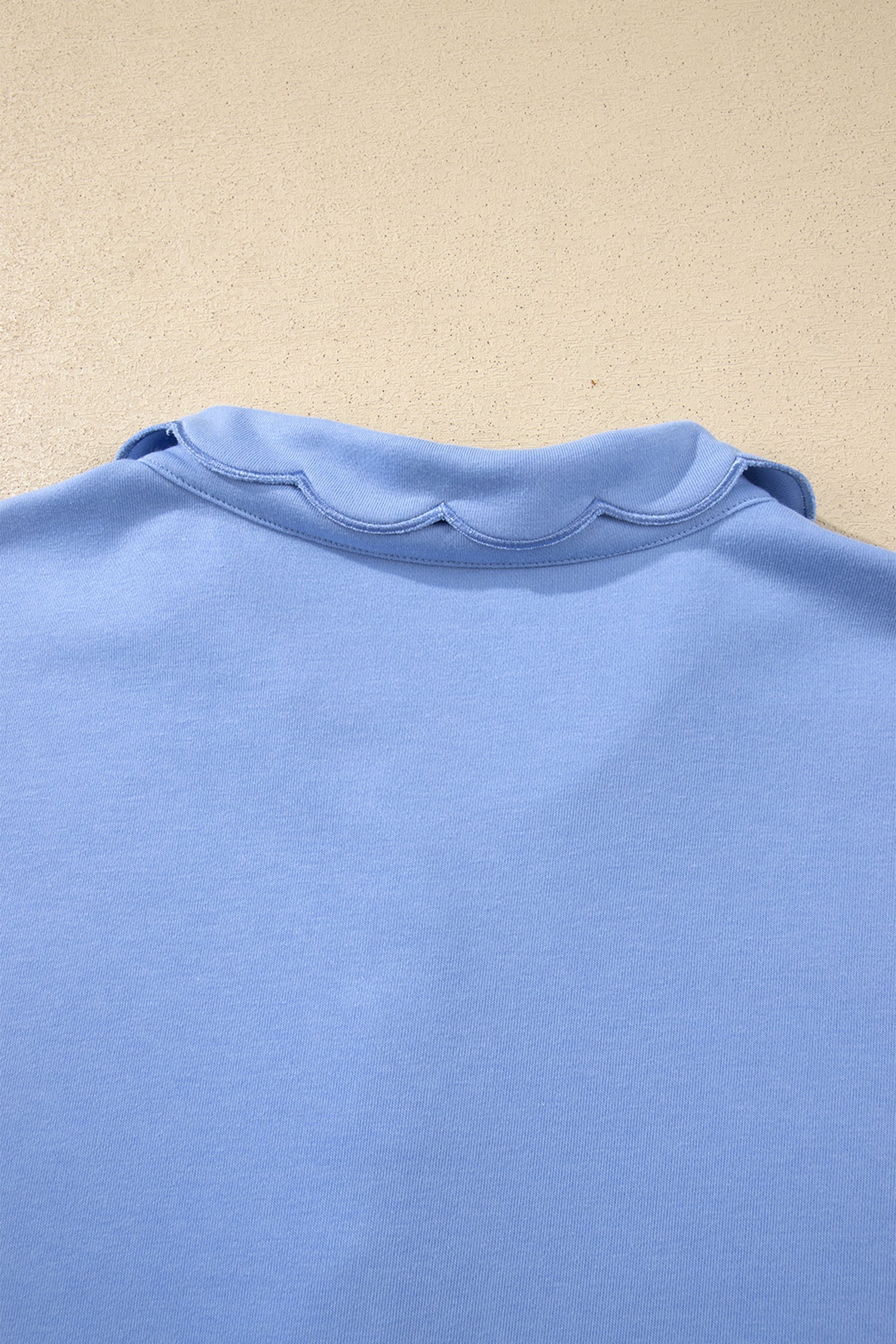 Zaylee Hem Pullover Mini Dress in Light Blue, Sporty Casual