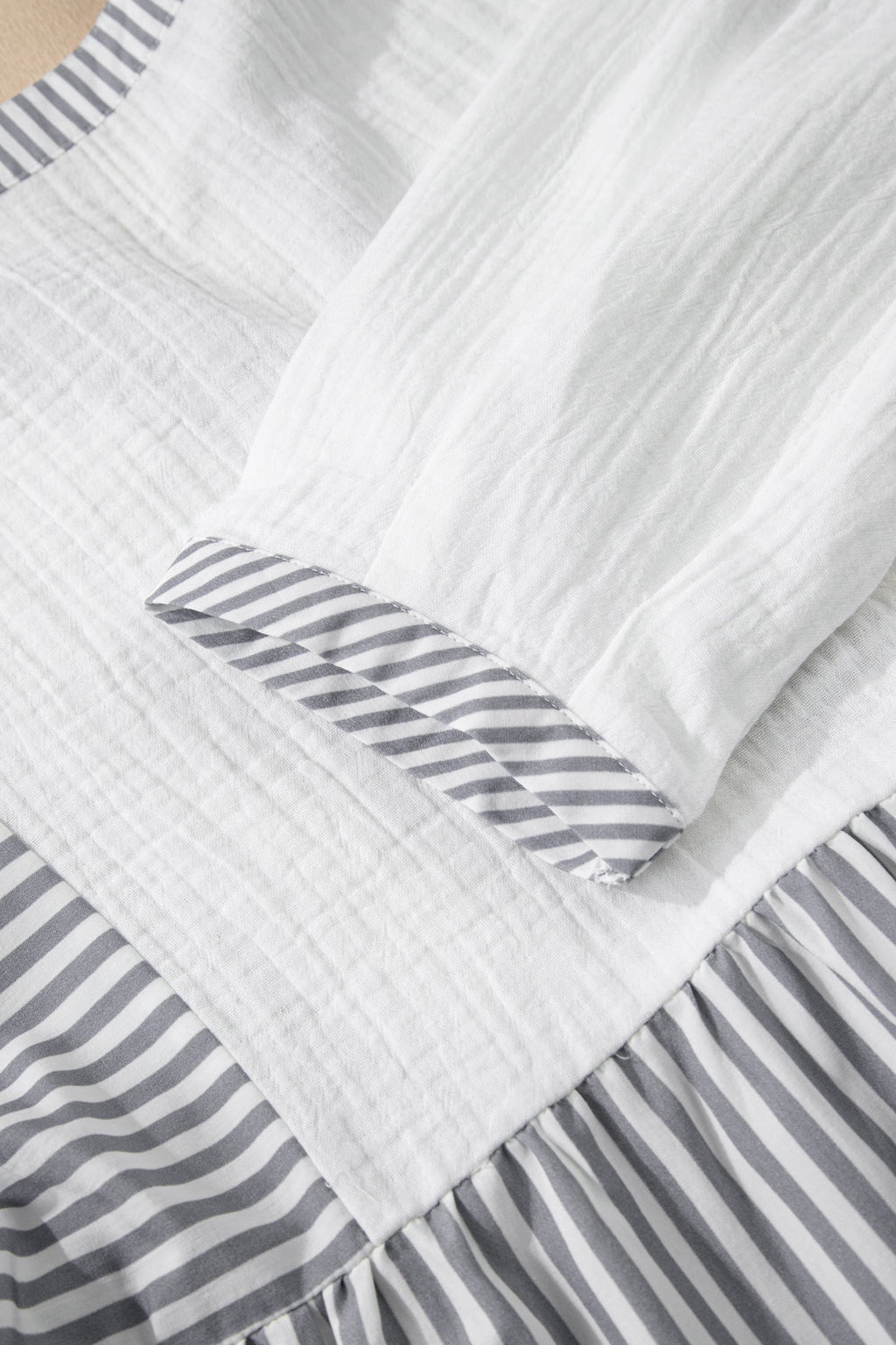 Zahra Bracelet Sleeve Babydoll Blouse