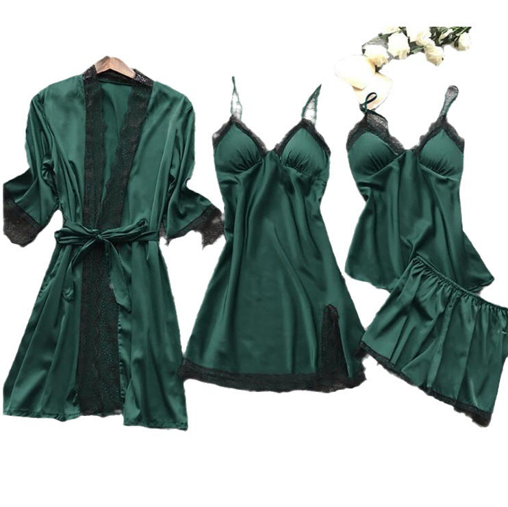 Summer Sexy Women's Loungewear Pajama Set (4 Pieces)