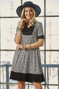 Celeste Plus Size Ditsy Floral Short Sleeve Dress with Pockets For Women – Charming, Comfortable, and Practical Dress for Casual Outings