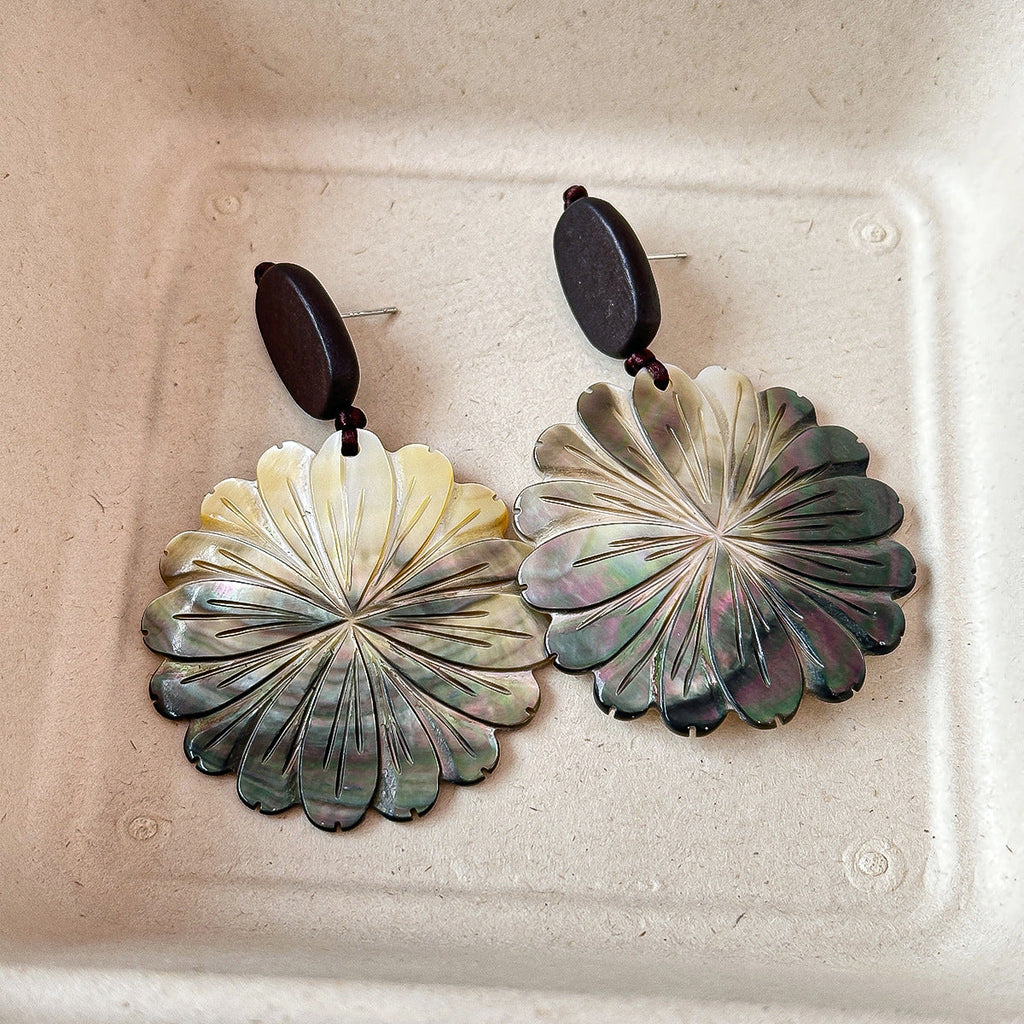 Mori-style Earrings Womens Leaf Stud Earrings