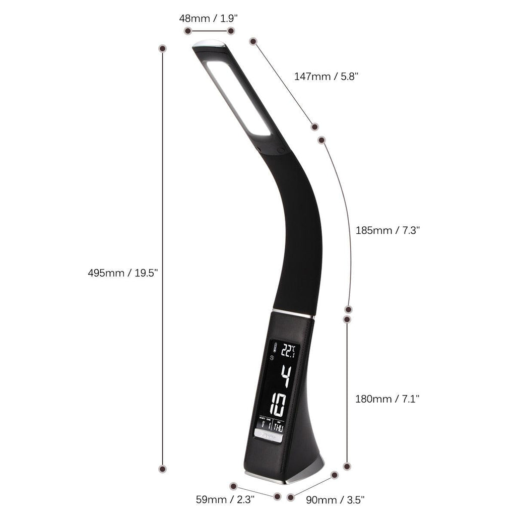 Multifunction LED Desk Lamp with Alarm Clock and Calendar Display