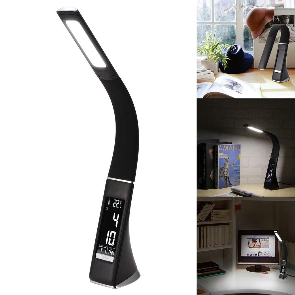 Multifunction LED Desk Lamp with Alarm Clock and Calendar Display