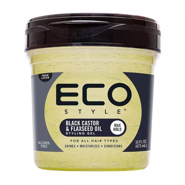 Eco Styler Black Castor and Flaxseed Oil Styling Gel for hair growth and shine