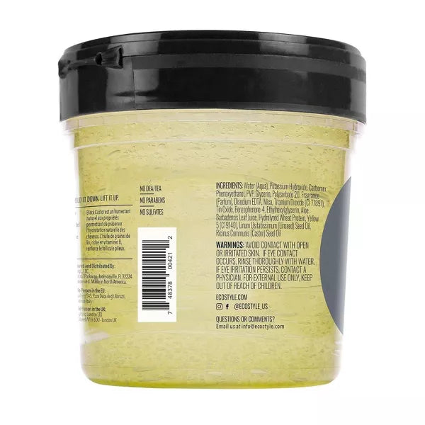 Black Castor & Flaxseed Oil Styling Gel for Hair Growth & Hold